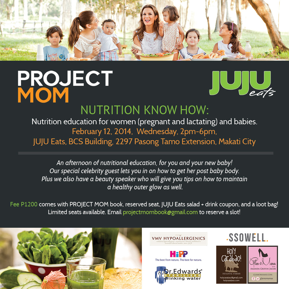 You are Invited to Project Mom & Jujueats Event