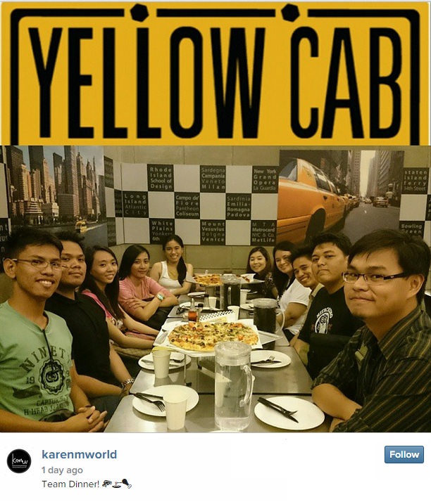 7M Team Dinner at Yellow Cab