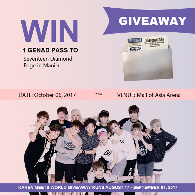 Seventeen Diamond Edge Give Away Poster